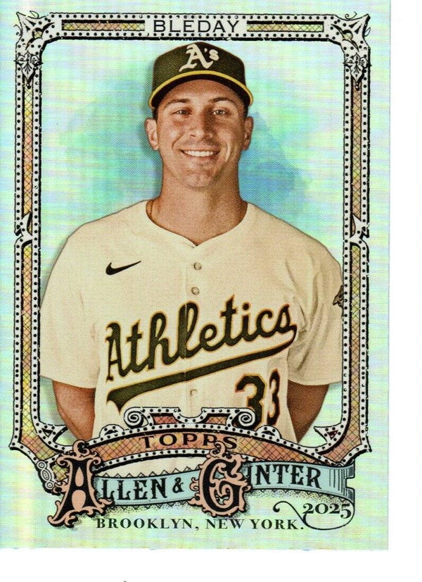 Allen & Ginter 2025 Silver Portrait #166 JJ Bleday, Athletics