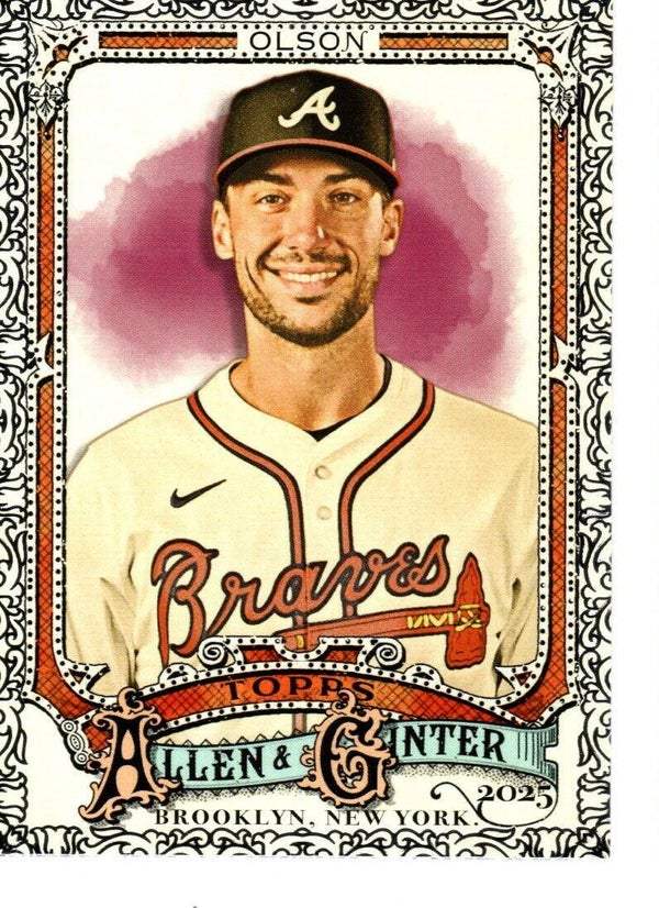 Allen & Ginter 2025 Foil Filagree #168 Matt Olson, Atlanta Braves
