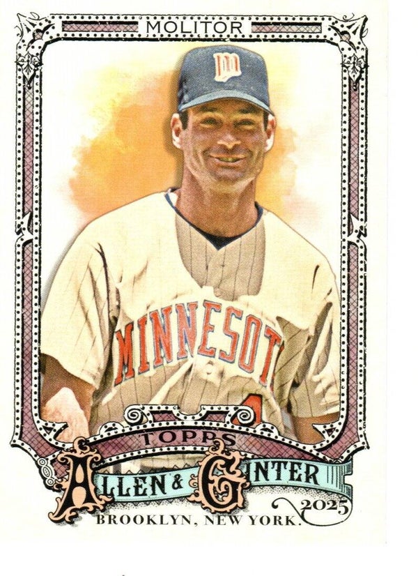Allen & Ginter 2025 #175 Paul Molitor, Minnesota Twins