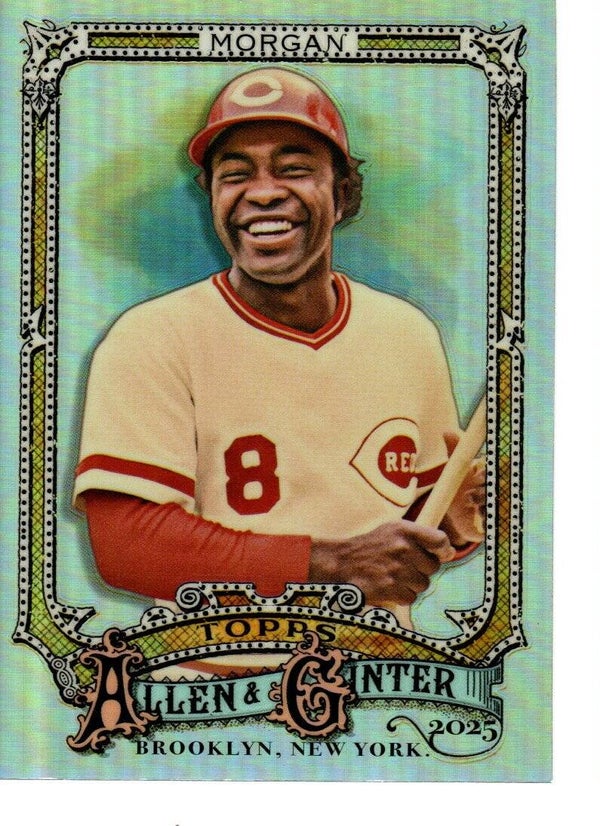 Allen & Ginter 2025 Chrome Refractor #179 Joe Morgan, Cincinnati Reds