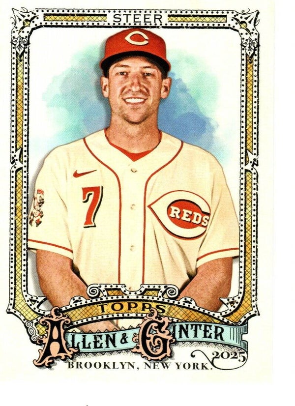 Allen & Ginter 2025 #186 Spencer Steer, Cincinnati Reds