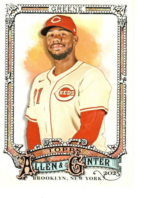 Allen & Ginter 2025 #188 Hunter Greene, Cincinnati Reds