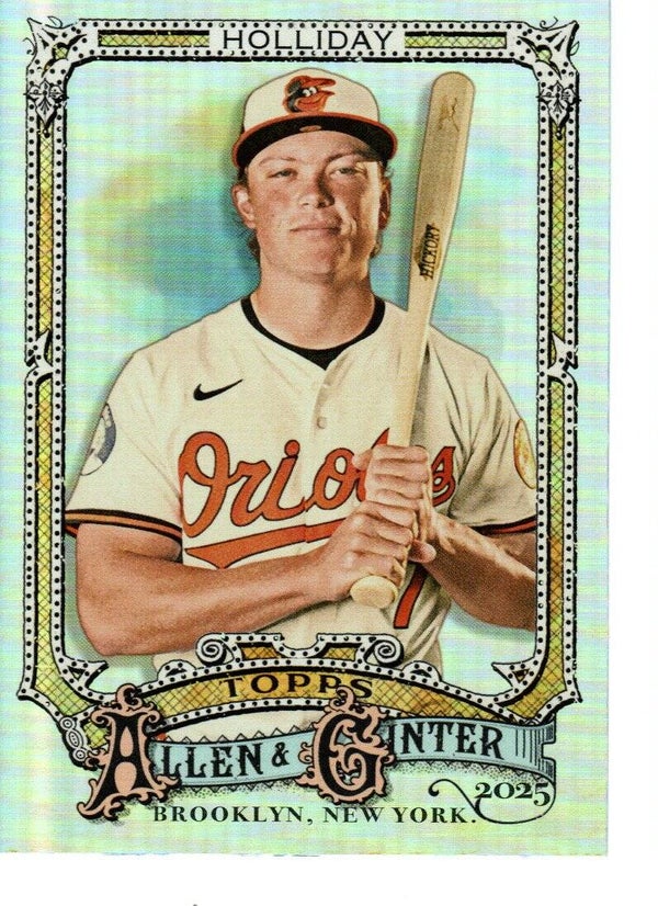 Allen & Ginter 2025 Silver Portrait #194 Jackson Holliday, Baltimore Orioles