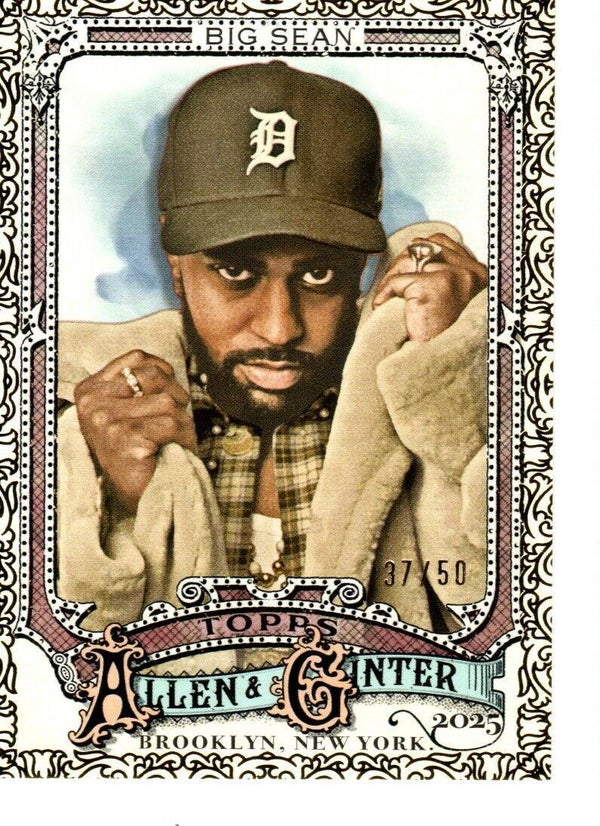 Allen & Ginter 2025 Gold Foil Filagree 37/50 #206 Big Sean