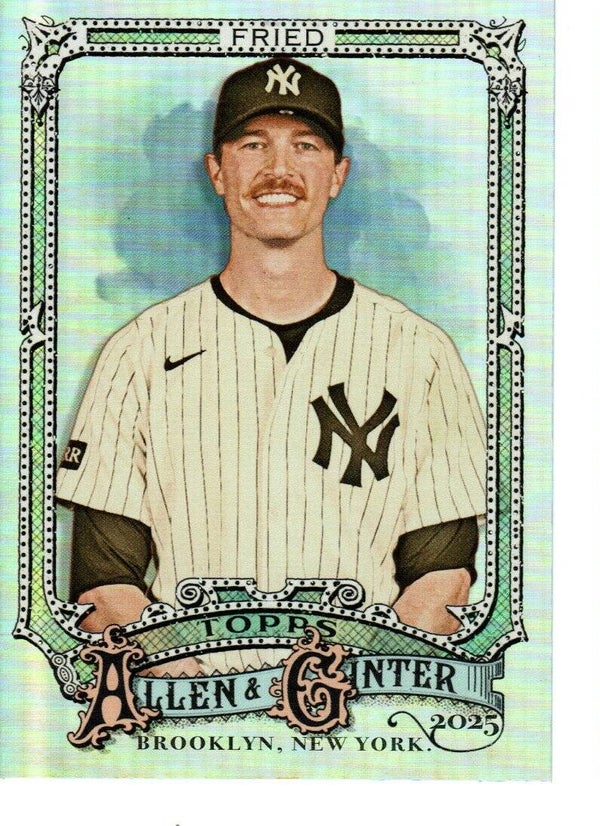 Allen & Ginter 2025 Silver Portrait #207 Max Fried, New York Yankees
