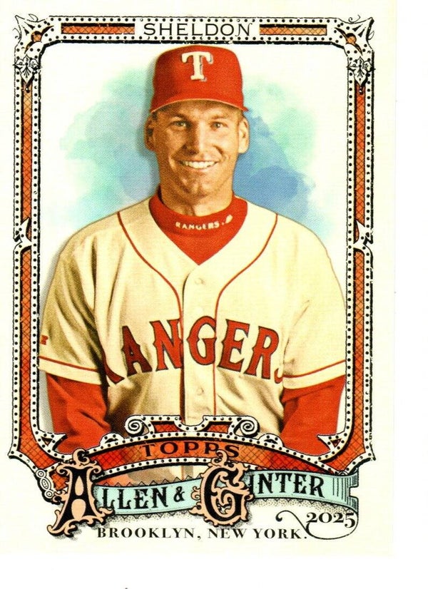 Allen & Ginter 2025 #214 Scott Sheldon, Texas Rangers