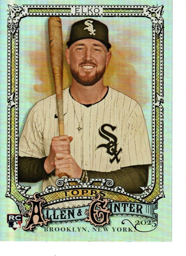 Allen & Ginter 2025 Silver Portrait #216 Tim Elko, Chicago White Sox RC