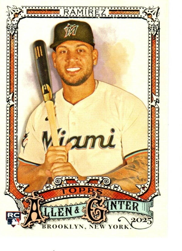 Allen & Ginter 2025 #218 Agustín Ramírez, Miami Marlins RC