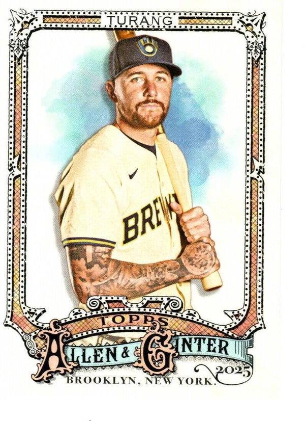 Allen & Ginter 2025 #222 Brice Turang, Milwaukee Brewers