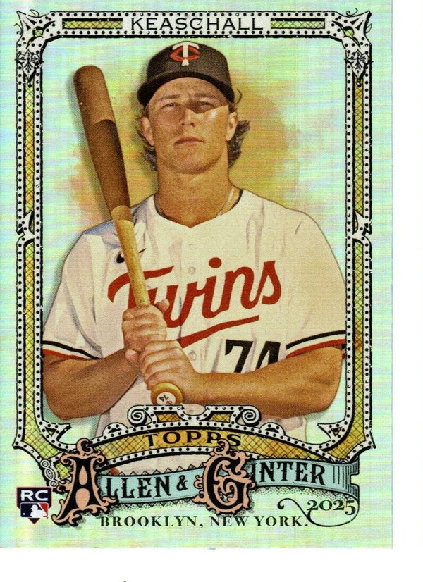 Allen & Ginter 2025 Silver Portrait #223 Luke Keaschall, Minnesota Twins RC
