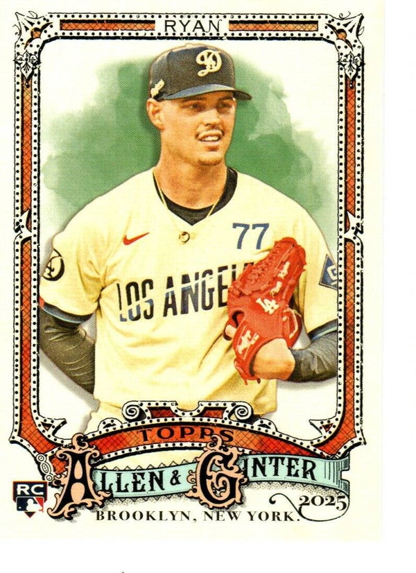 Allen & Ginter 2025 #226 River Ryan, Los Angeles Dodgers RC