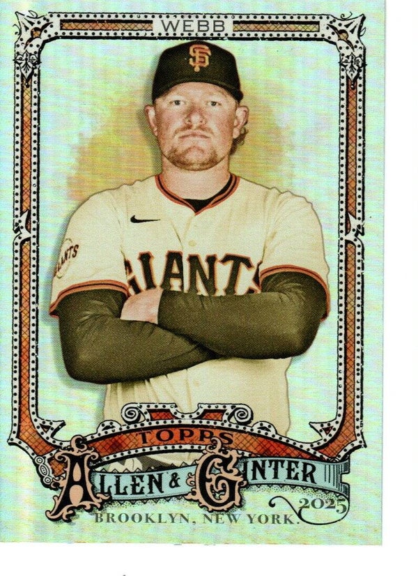 Allen & Ginter 2025 Silver Portrait #232 Logan Webb, San Francisco Giants
