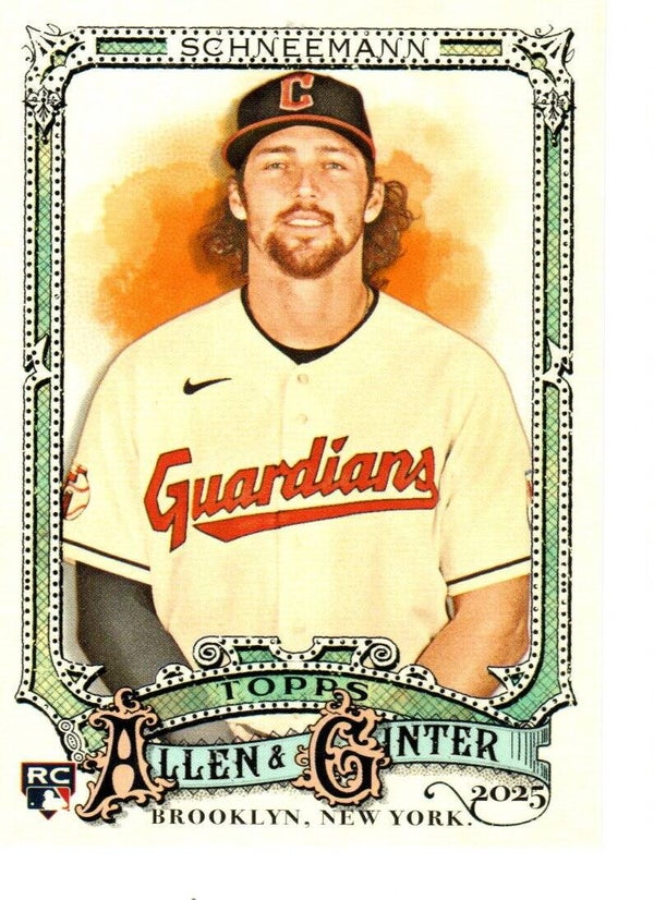Allen & Ginter 2025 #233 Daniel Schneemann, Cleveland Guardians RC