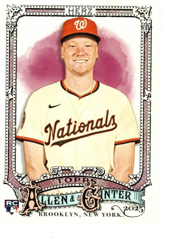 Allen & Ginter 2025 #237 DJ Herz, Washington Nationals RC