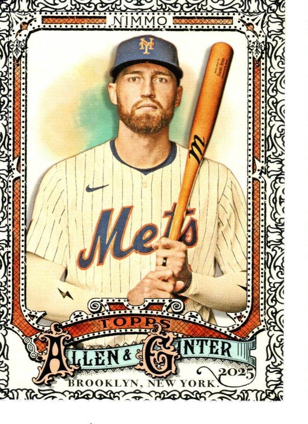 Allen & Ginter 2025 Foil Filagree #238 Brandon Nimmo, New York Mets