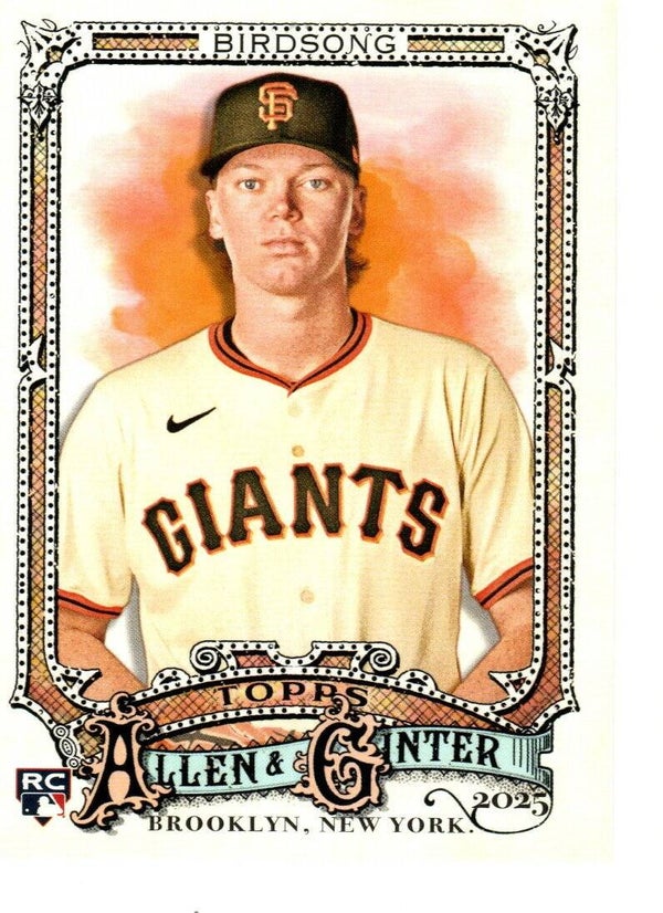 Allen & Ginter 2025 #241 Hayden Birdsong, San Francisco Giants RC