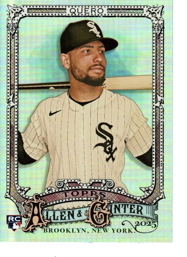 Allen & Ginter 2025 Silver Portrait #247 Edgar Quero, Chicago White Sox RC