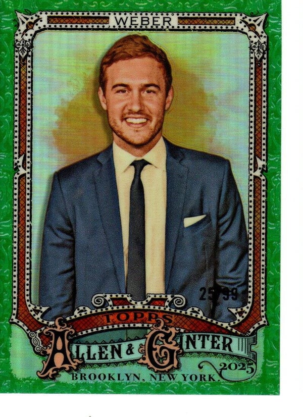 Allen & Ginter 2025 Chrome Green 25/99 #263 Peter Weber