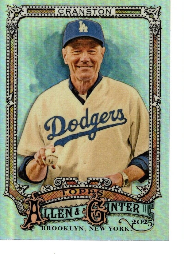 Allen & Ginter 2025 Chrome Refractor #290 Bryan Cranston