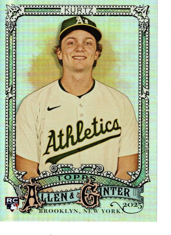 Allen & Ginter 2025 Silver Portrait #296 Nick Kurtz, Athletics RC