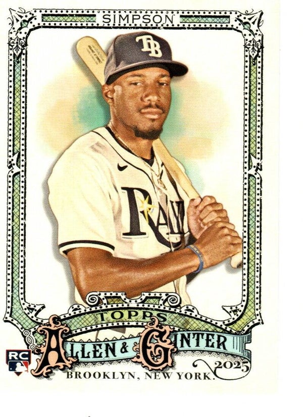 Allen & Ginter 2025 #297 Chandler Simpson, Tampa Bay Rays RC