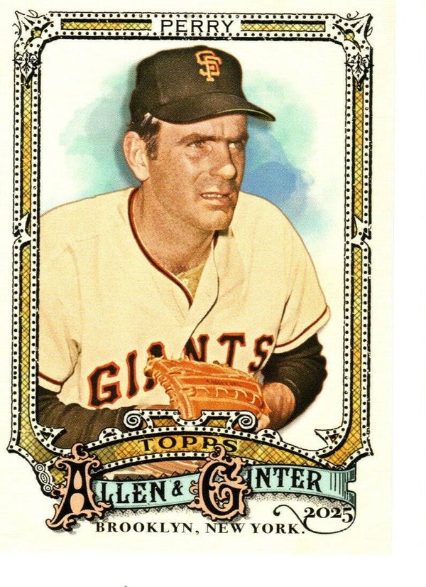Allen & Ginter 2025 Short Print #305 Gaylord Perry, San Francisco Giants