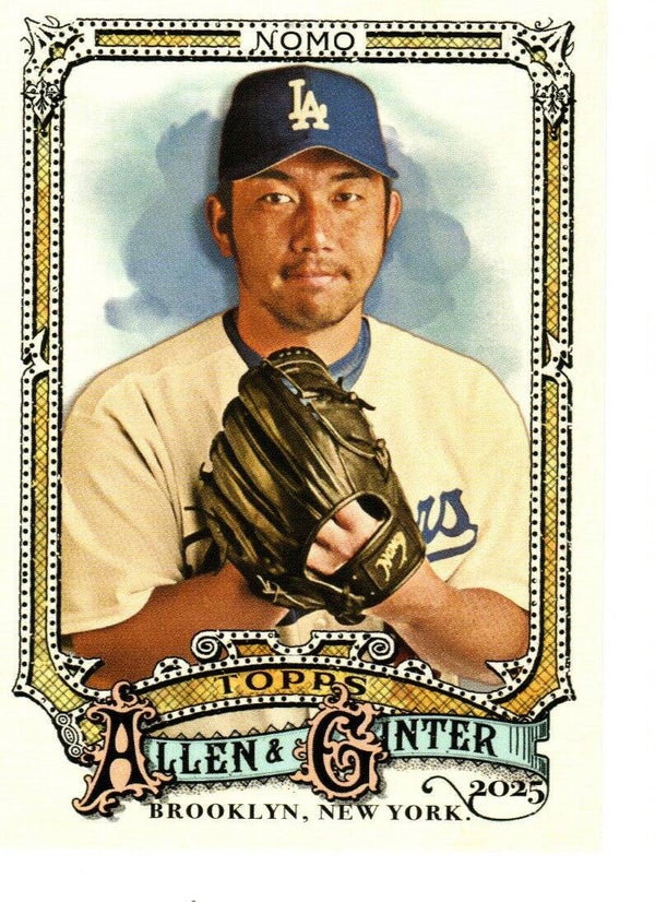 Allen & Ginter 2025 Short Print #306 Hideo Nomo, Los Angeles Dodgers