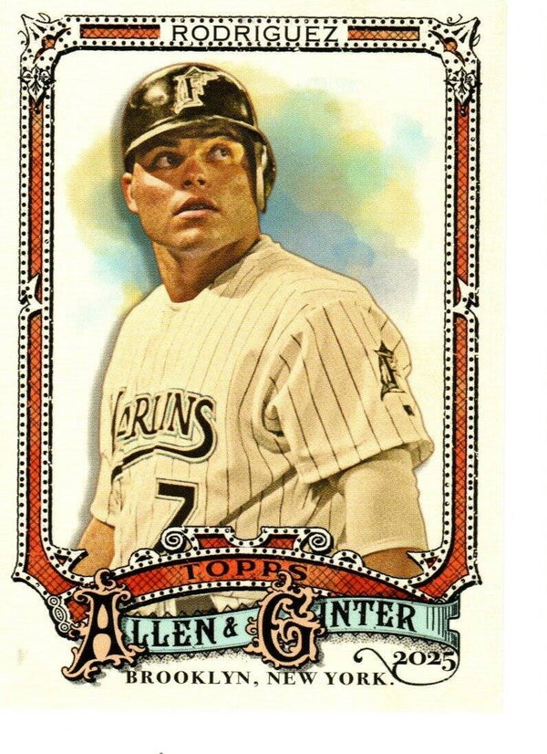 Allen & Ginter 2025 Short Print #309 Ivan Rodriguez, Florida Marlins