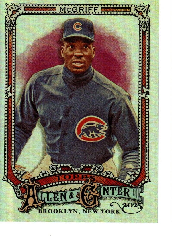 Allen & Ginter 2025 Short Print Silver Portrait #318 Fred McGriff, Chicago Cubs