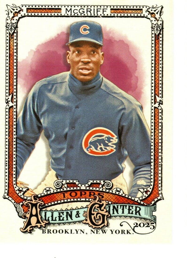 Allen & Ginter 2025 Short Print #318 Fred McGriff, Chicago Cubs