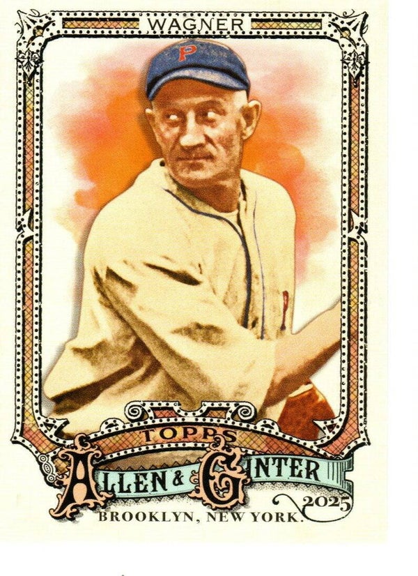 Allen & Ginter 2025 Short Print #319 Honus Wagner, Pittsburgh Pirates