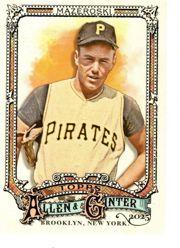 Allen & Ginter 2025 Short Print #326 Bill Mazeroski, Pittsburgh Pirates