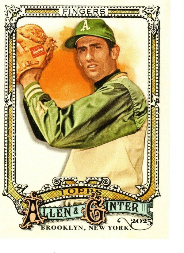 Allen & Ginter 2025 Short Print #328 Rollie Fingers, Oakland Athletics