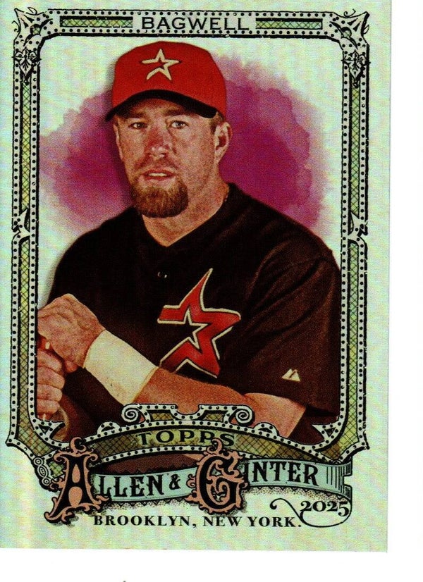 Allen & Ginter 2025 Short Print Silver Portrait #330 Jeff Bagwell, Houston Astros