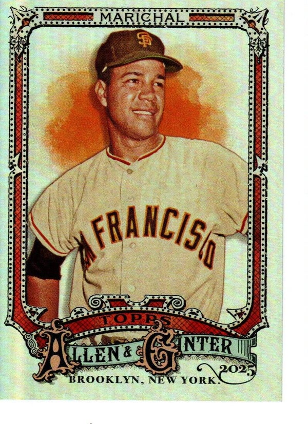 Allen & Ginter 2025 Short Print Silver Portrait #334 Juan Marichal, San Francisco Giants