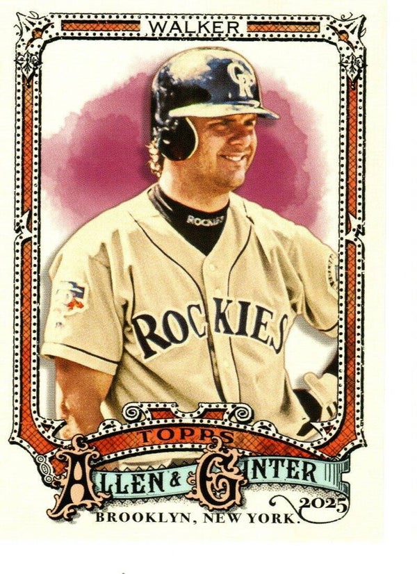Allen & Ginter 2025 Short Print #335 Larry Walker, Colorado Rockies