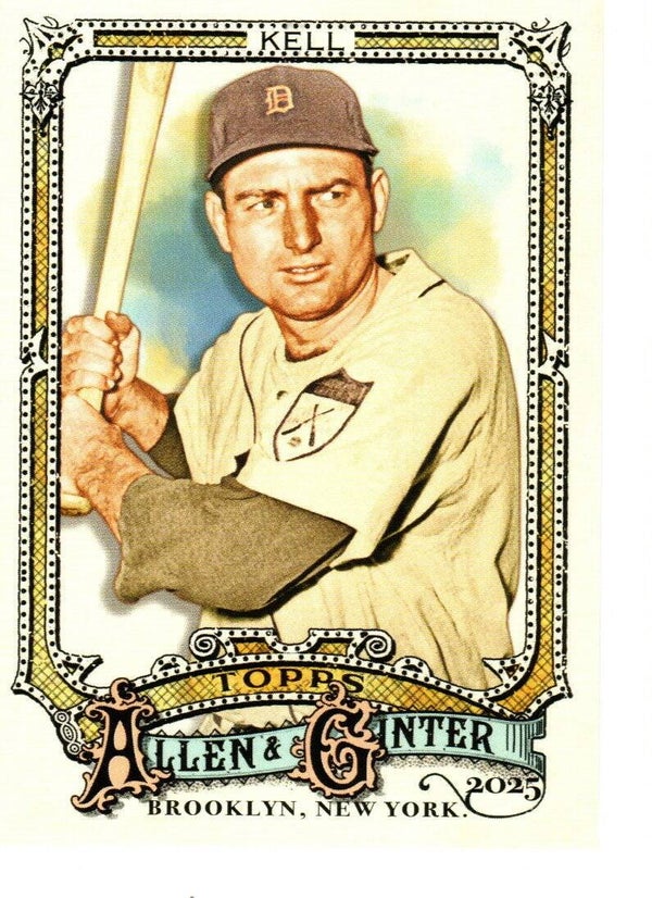 Allen & Ginter 2025 Short Print #336 George Kell, Detroit Tigers