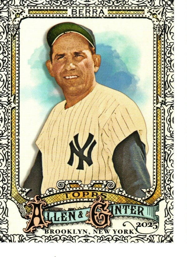 Allen & Ginter 2025 Short Print Foil Filagree #339 Yogi Berra, New York Yankees