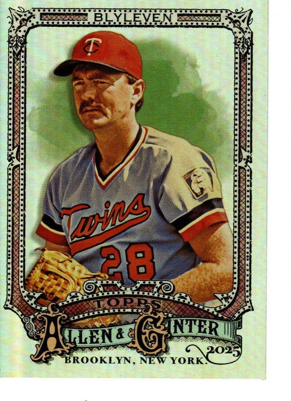 Allen & Ginter 2025 Short Print Silver Portrait #341 Bert Blyleven, Minnesota Twins