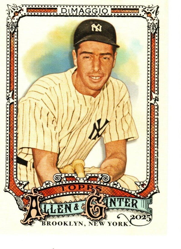 Allen & Ginter 2025 Short Print #342 Joe DiMaggio, New York Yankees