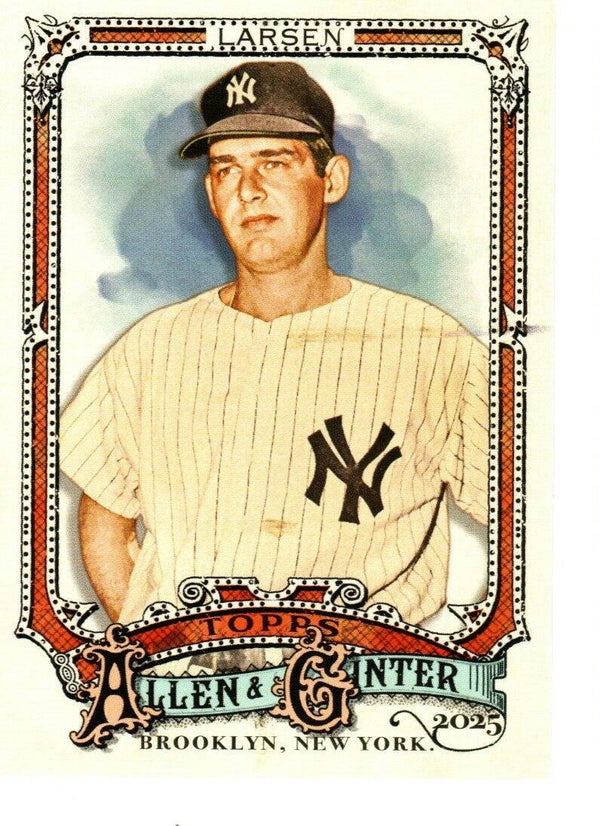 Allen & Ginter 2025 Short Print #343 Don Larsen, New York Yankees