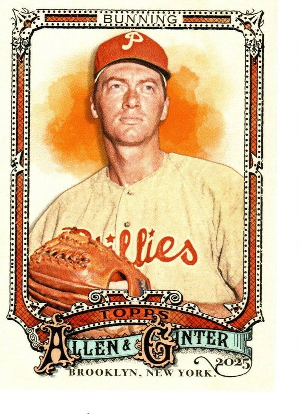 Allen & Ginter 2025 Short Print #345 Jim Bunning, Philadelphia Phillies