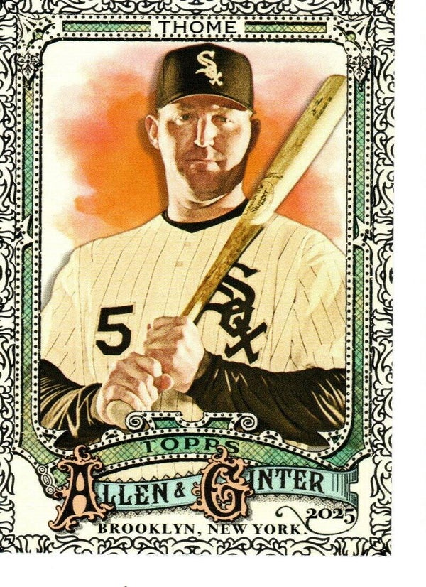 Allen & Ginter 2025 Short Print Foil Filagree #347 Jim Thome, Chicago White Sox