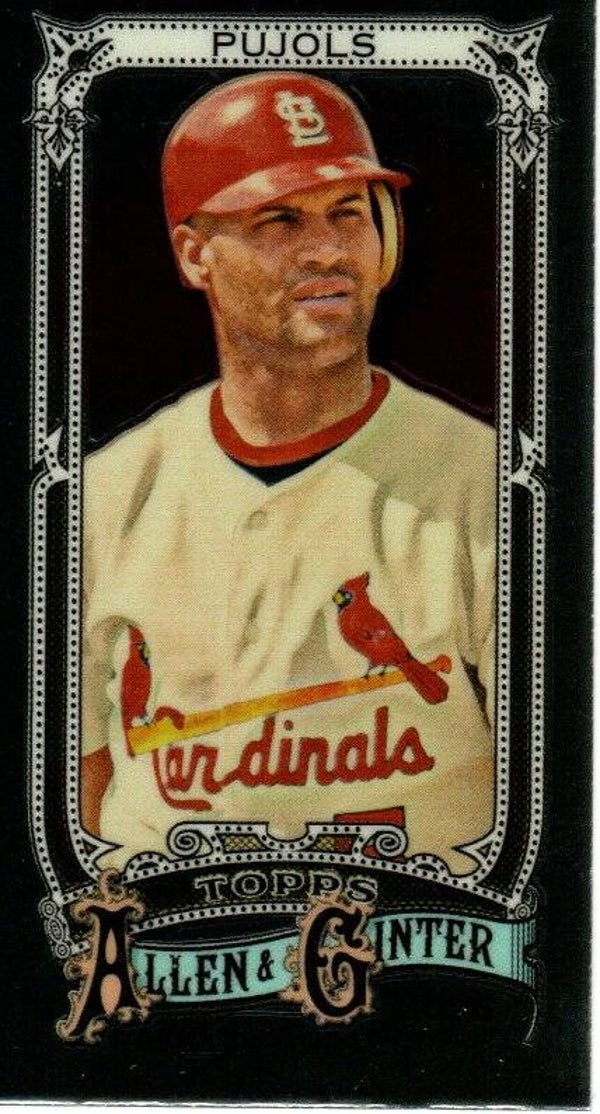 Allen & Ginter 2025 Mini Chrome #1 Albert Pujols, St. Louis Cardinals
