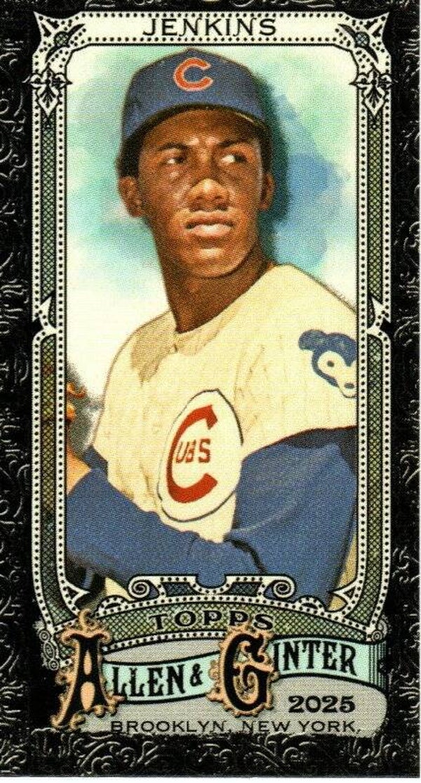 Allen & Ginter 2025 Mini Black Border #3 Fergie Jenkins, Chicago Cubs