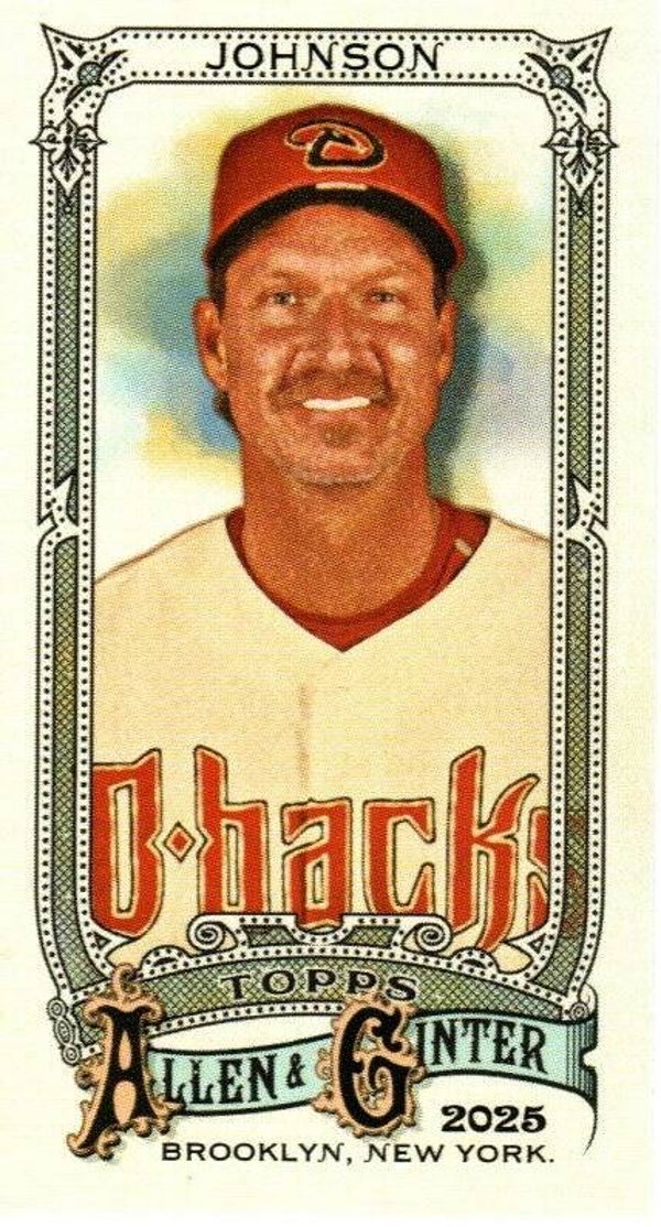 Allen & Ginter 2025 Mini M&N Back #4 Randy Johnson, Arizona Diamondbacks