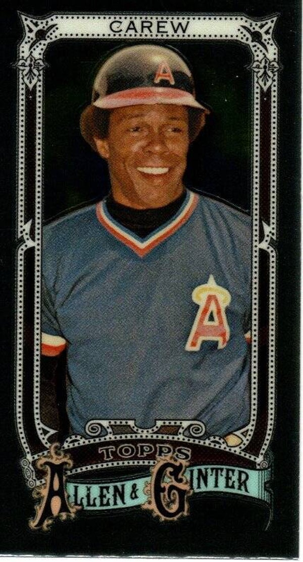 Allen & Ginter 2025 Mini Chrome #16 Rod Carew, California Angels