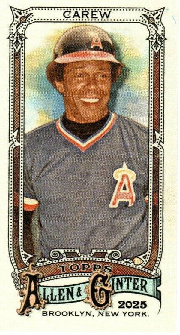 Allen & Ginter 2025 Mini #16 Rod Carew, California Angels