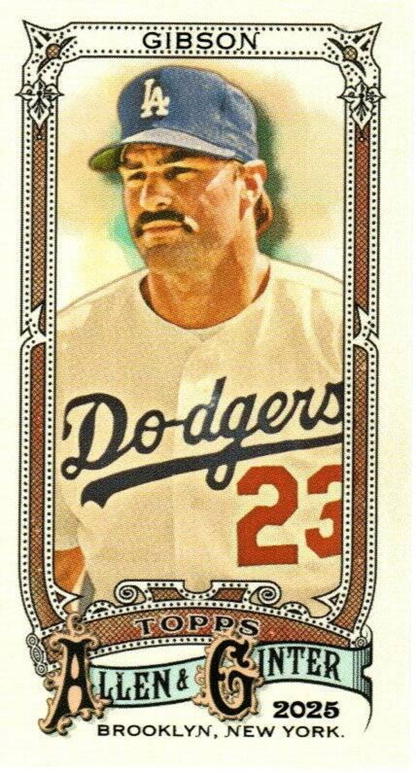 Allen & Ginter 2025 Mini #17 Kirk Gibson, Los Angeles Dodgers