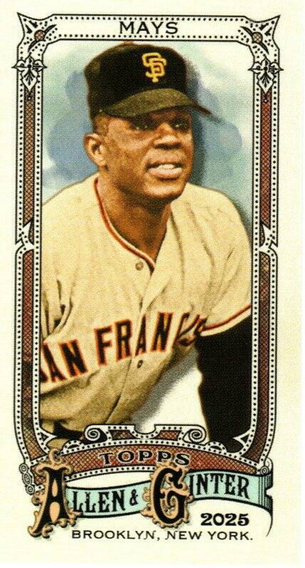 Allen & Ginter 2025 Mini #30 Willie Mays, San Francisco Giants